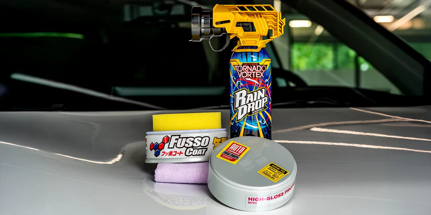 Das beste Autopflege-Set des Jahres: Rain Drop Tornado Vortex und Fusso Coat 12 Monate