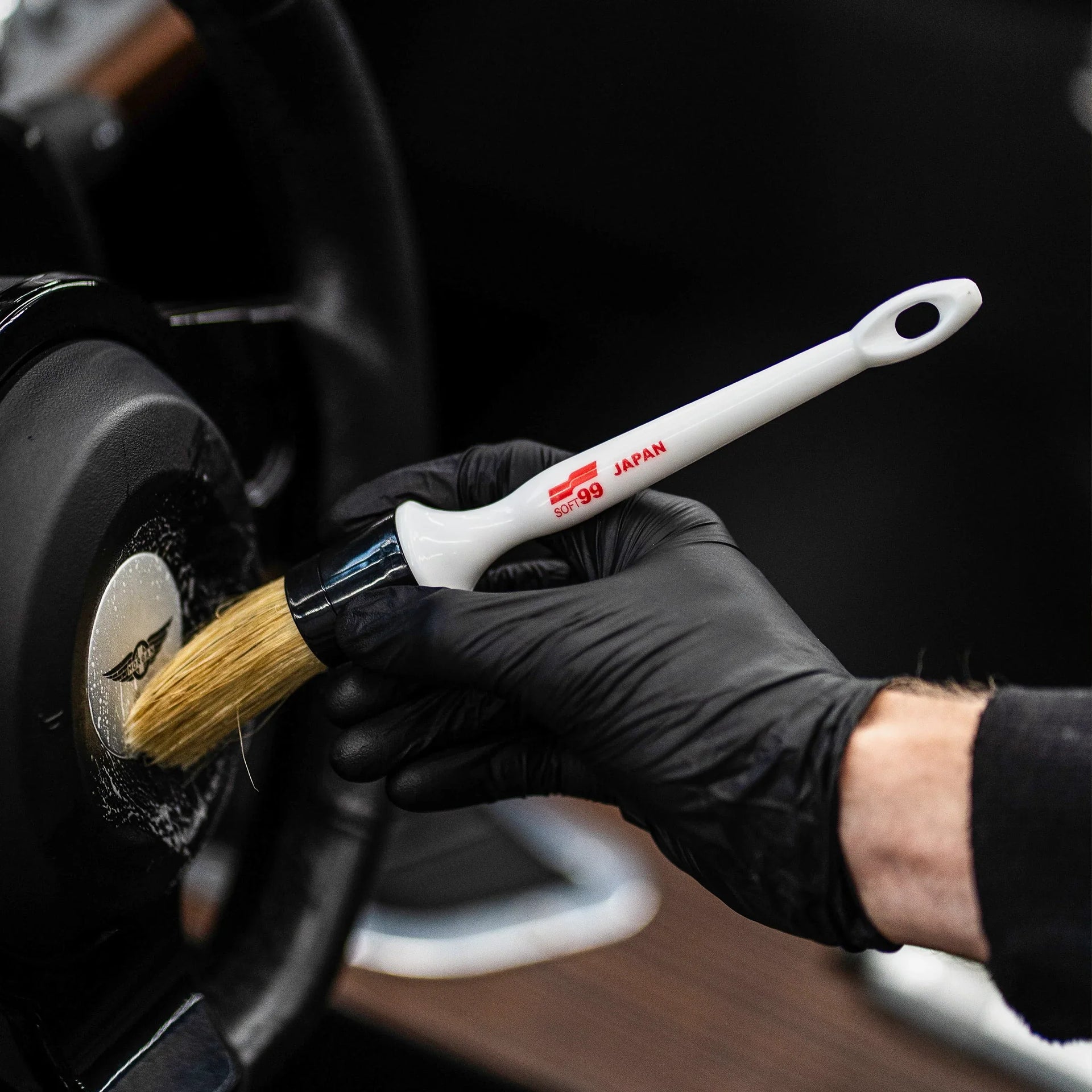 Soft99 Pinselset für den Innenraum, Detailing-Pinseln 16mm, 24mm und 30mm