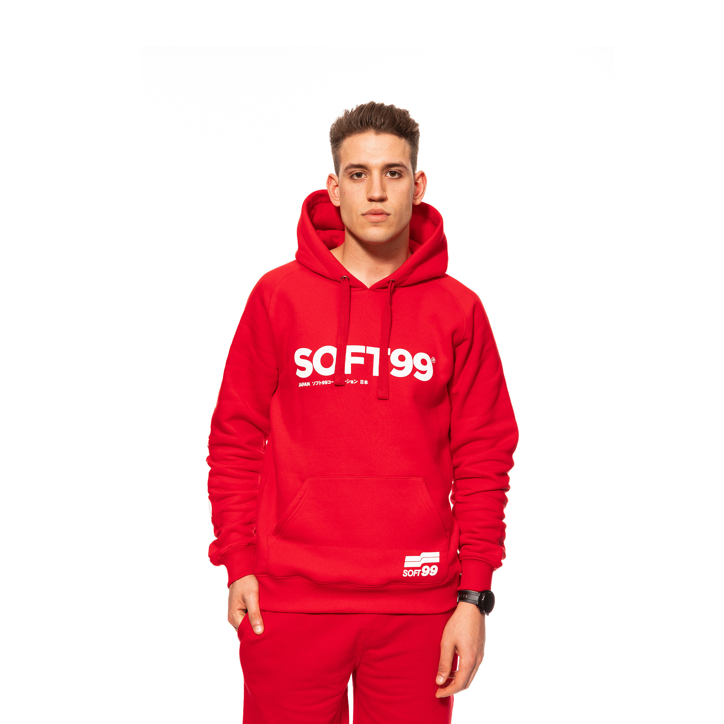 Roter Hoodie Soft99