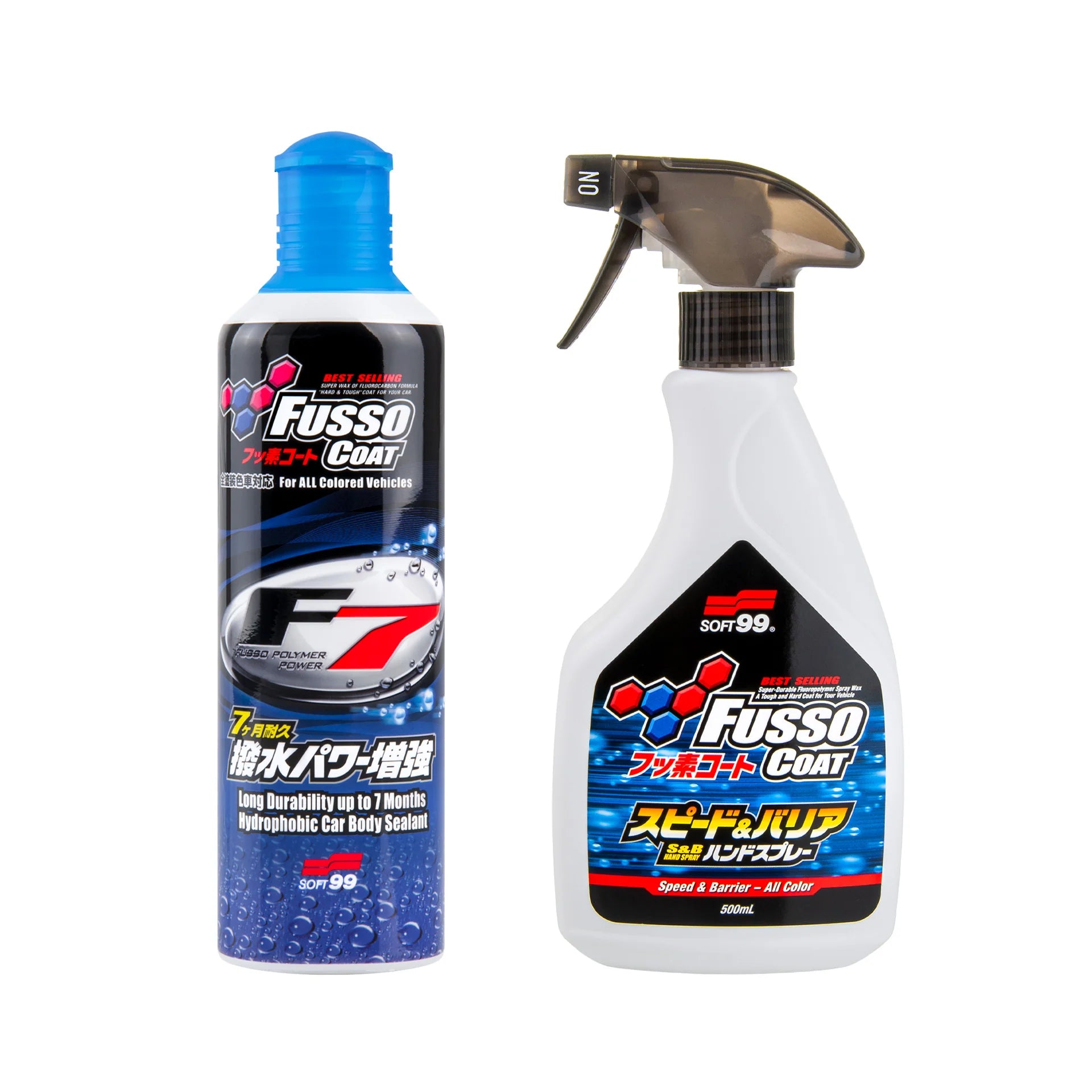 Fusso Coat F7 + Fusso Coat Speed & Barrier, Flussigwachs und Quick-Detailer mit Fusso Technologie